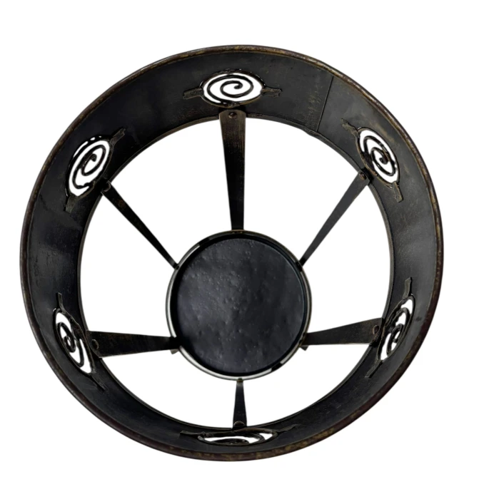 Vienna Secession Patinated Metal Umbrella Stand, 1900s